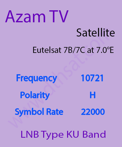 Azam-TV-Frequency