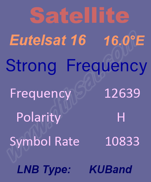 Eutelsat-16-Frequency