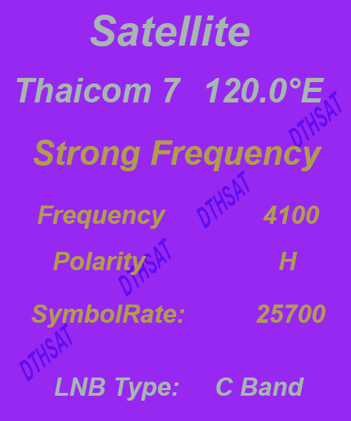 Thaicom-7-Frequency